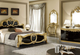 Dormitorio Barocco Negro Oro